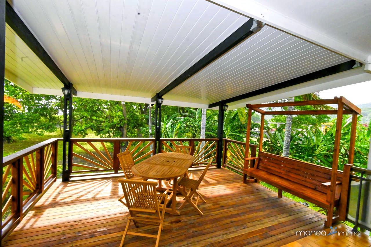 Maison F4 Mitoyenne au Bord de Mer à Mahina